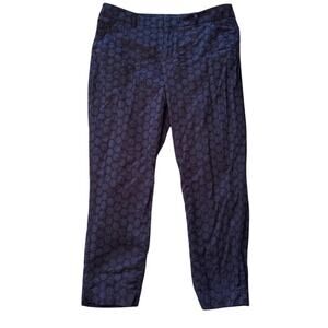 Merona Women's Eyelet Capri Pants - Navy Blue - Size 10